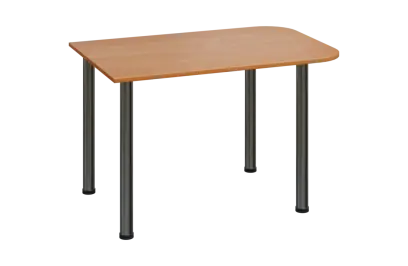 EJH 2 - 120 přístavba jednací, kovová podnož chrom, deska 25 mm, olše jantar